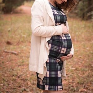 Pink blush maternity dress